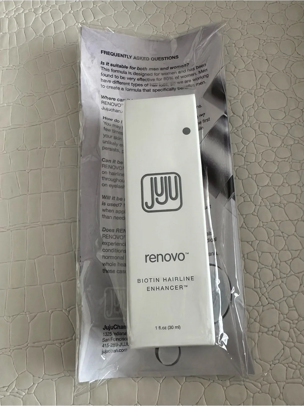 Juju Renovo Biotin Hair Serum Scalp Nourishing‎ Hair Thickening Serum #UB1